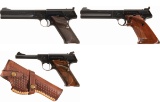 Three Colt 2nd Series Woodsman Semi-Automatic Pistols