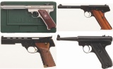 Four .22 LR Semi-Automatic Sporting Pistols