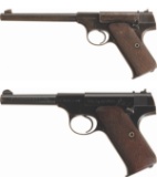 Two Colt 1st Series Woodsman Semi-Automatic Pistols