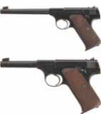 Collector's Lot of Two Colt 1st Series Woodsman Pistols