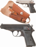 Two Nazi Era Walther PP Semi-Automatic Pistols