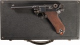 DWM Model 1906 Luger w/French Style Markings, Case, Accessories