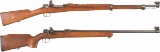 Two Scarce European Bolt Action Military Target Rifle
