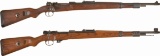 Two Mauser Model 98 Bolt Action Rifles