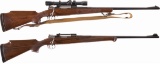 Two Col. Hub Zemke FN Mauser Rifles