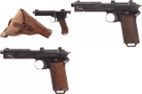 Three Steyr Military Semi-Automatic Pistols