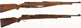 Two Single Shot Bolt Action Rifles