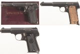Three Spanish Astra Semi-Automatic Pistols