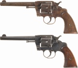 Two Documented Colt U.S. Army Model Double Action Revolvers