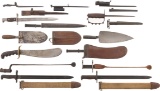 Grouping of Mostly U.S. Bayonets and Edged Weapons