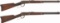 Two Winchester Lever Action Saddle Ring Carbines