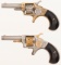 Two Engraved Marlin Spur Trigger Revolvers