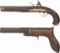 Two American Muzzle Loading Pistols
