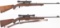 Two Winchester Model 88 Lever Action Rifles with Scopes