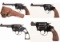 Four Colt Double Action Revolvers