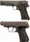 Two Nazi Marked Semi-Automatic Pistols