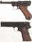 Two World War II Nazi Semi-Automatic Pistols