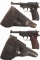 Two World War II Nazi Walther P.38 Semi-Automatic Pistols