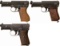 Three Mauser Semi-Automatic Pocket Pistols