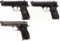 Three Beretta Semi-Automatic Pistols