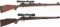 Two Sako Bolt Action Rifles with Scopes