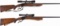 Two Ruger No. 1 Single Shot Rifles with Scopes