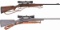 Two Scoped Sporting Bolt Action Rifles