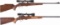 Two Scoped Anschutz Bolt Action Rifles