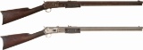 Two Antique Colt Medium Frame Lightning Slide Action Rifles
