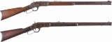 Two Winchester Model 1873 Lever Action Rifles