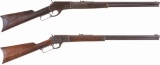 Two Antique Marlin Lever Action Rifles