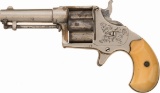 Engraved Colt Cloverleaf House Model Spur Trigger Revolver