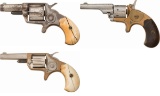 Three Antique Colt Spur Trigger Revolvers