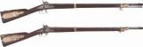 Two U.S. Model 1841 Percussion Mississippi Rifles