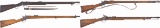 Four Antique Military Single Shot Rifles