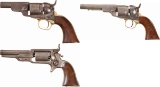 Three Antique Colt Revolvers