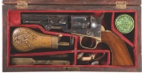 Cased Colt Model 1849 Pocket Revolver with Accessories