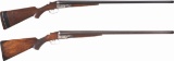 Two Parker Brothers Double Barrel Shotguns