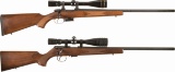 Two Bolt Action Rifles with Scopes