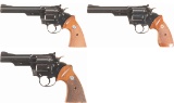 Three Colt Trooper Mk III Double Action Revolvers