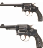 Two Smith & Wesson Military & Police Double Action Revolvers