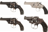 Four Smith & Wesson Revolvers