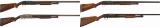 Four Winchester Model 12 Slide Action Shotguns