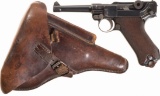 DWM Military Model 1914 Luger Semi-Automatic Pistol with Holster