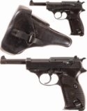 Two World War II Nazi Marked Walther P.38 Semi-Automatic Pistols