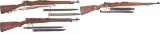 Three Bolt Action Military Longarms and a Chinese Sabre