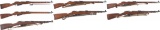 Seven Mosin-Nagant Bolt Action Longarms