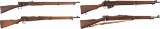 Four Military Bolt Action Rifles