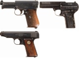 Three German Semi-Automatic Pistols