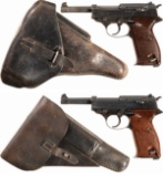 Two World War II Marked P.38 Semi-Automatic Pistols